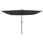 vidaXL Tuinparasol Antraciet 295 x 295 x 245 cm Polyester en staal