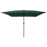 vidaXL Tuinparasol Groen 295 x 295 x 245 cm Polyester en staal