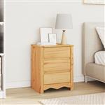 vidaXL Nachtkastje met lade Eiken 45 x 35 x 56 cm Massief grenenhout