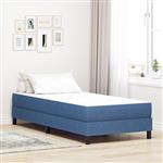 vidaXL Pocketveringmatras medium 90x200x20 cm stof blauw
