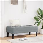 vidaXL Bank Lichtgrijs 113 x 57 x 39 cm Stof