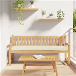 vidaXL Palletkussens 2 st bank 180x40x8 cm oxford stof crèmekleurig