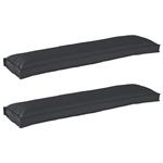 vidaXL Palletkussens voor Bank 2 stuks Zwart 150x40x8 cm Oxford Stof