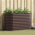 vidaXL Verhoogde plantenbak Bruin 160 x 80 x 81 cm Staal