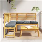 vidaXL Palletkussens 6 st zitting 40x40x8 cm oxford stof antraciet