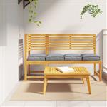 vidaXL Palletkussens 4 st zitting 40x40x8 cm oxford stof grijs