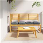 vidaXL Palletkussens 4 st zitting 40x40x8 cm oxford stof antraciet