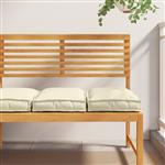 vidaXL Palletkussens 2 st zitting 40x40x8 cm oxford stof crèmekleurig
