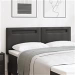 vidaXL Hoofdbord Wandgemonteerd met hoofdeinde Zwart 144 cm PVC