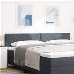 vidaXL Hoofdbord met hoofdeinde Donkergrijs 200 cm Fluweel