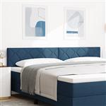 vidaXL Hoofdbord met ruitjes 200 cm stof blauw