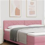 vidaXL Hoofdbord met Roze Diamant Blokken, 180cm Fluweel