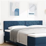 vidaXL Hoofdbord met ruitjes 180 cm stof blauw