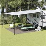 vidaXL Tentaccessoire Lichtgrijs Polyester 400 x 400 cm Lichtgewicht