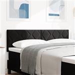 vidaXL Hoofdbord met diamanten blokken in zwart, 144 cm, fluweel.