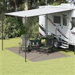 vidaXL Tent Accessoire Lichtgrijs Polyester 250 x 400 cm Draagbaar