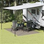 vidaXL Tentaccessoire Lichtgrijs Polyester 250 x 350 cm Opvouwbaar