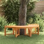 vidaXL Tuinbank boomstam halfrond 160 cm massief eucalyptushout