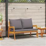 vidaXL Tuinbank met kussens 115x65x71 cm massief acaciahout