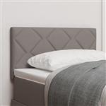 vidaXL Hoofdbord met ruitjes 80 cm stof taupe