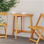 vidaXL Vouwtuin Tafel Halfrond 78x46x75 cm van Massief Acaciahout