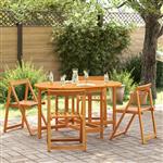vidaXL Tuintafel vlinder inklapbaar ovaal 110x60x72 cm acaciahout