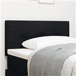 vidaXL Hoofdbord met knopen 80 cm stof zwart