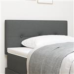 vidaXL Hoofdbord met knopen 80 cm stof donkergrijs