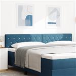 vidaXL Hoofdbord met kristallen knopen 200 cm fluweel donkerblauw