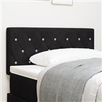 vidaXL Hoofdbord met kristallen knopen 90 cm fluweel zwart