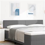 vidaXL Hoofdbord effen 200 cm ribfluweel lichtgrijs