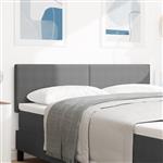 vidaXL Hoofdbord effen 140 cm ribfluweel lichtgrijs