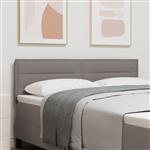vidaXL Hoofdbord met strepen 160 cm stof taupe