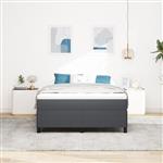 vidaXL Bedframe 160x200 cm ribfluweel donkergrijs