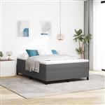 vidaXL Bedframe 160x200 cm ribfluweel lichtgrijs