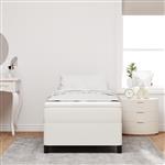 vidaXL Bedframe 90x190 cm ribfluweel crèmekleurig