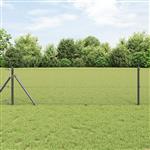 vidaXL Gelaste draadhek Grijs 0.6 x 50 m Staal