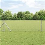 vidaXL Kettenschakelhek Zilver 25 x 0.6 m Ge galvaniseerd staal