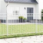 vidaXL Hecelement Wit 170 x 130 cm Staal