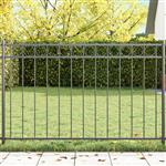 vidaXL Tuin Hek Grijs Staal