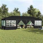 vidaXL Partytent Antraciet, Wit 800 x 400 x 266 cm Polyester, Staal