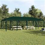 vidaXL Partytent Groen, Wit 800 x 400 x 266 cm Polyester, Staal