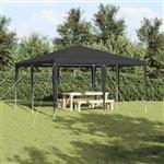 vidaXL Partytent Antraciet, Wit 400 x 400 x 266 cm Polyester, Staal