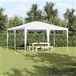 vidaXL Partytent Wit 400 x 400 x 266 cm Polyester, Staal