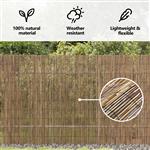 vidaXL Tuinscherm 300x140 cm riet