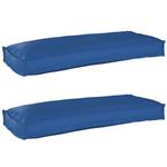 vidaXL Palletkussens 2 st bank 100x40x8 cm oxford stof koningsblauw