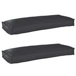vidaXL Palletkussens 2 st bank 100x40x8 cm oxford stof zwart