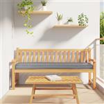 vidaXL Palletkussen bank 200x40x8 cm oxford stof grijs