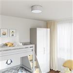 vidaXL Plafondlamp met sterrenlampscherm Ø 30 cm E27 stof grijs