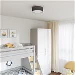 vidaXL Plafondlamp met sterrenlampscherm Ø 30 cm E27 stof zwart